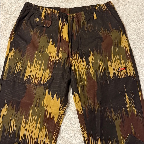 ICECREAM Drip Camo Straight Fit Drawstring Ripstop Pants - Picture 2 of 14